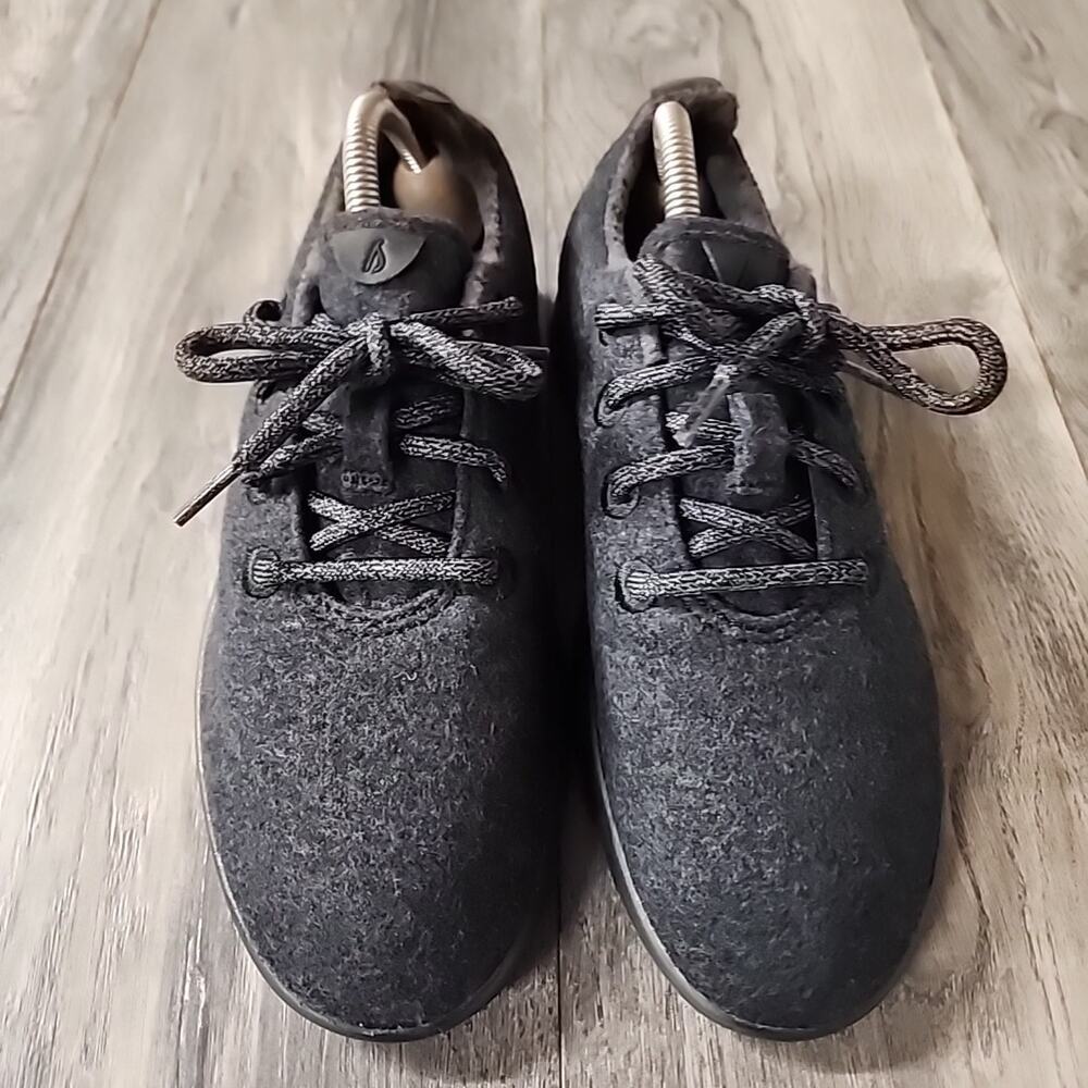 Allbirds Women’s Wool Runners Natural Black/Black sole Size 9 - Picture 6 of 9